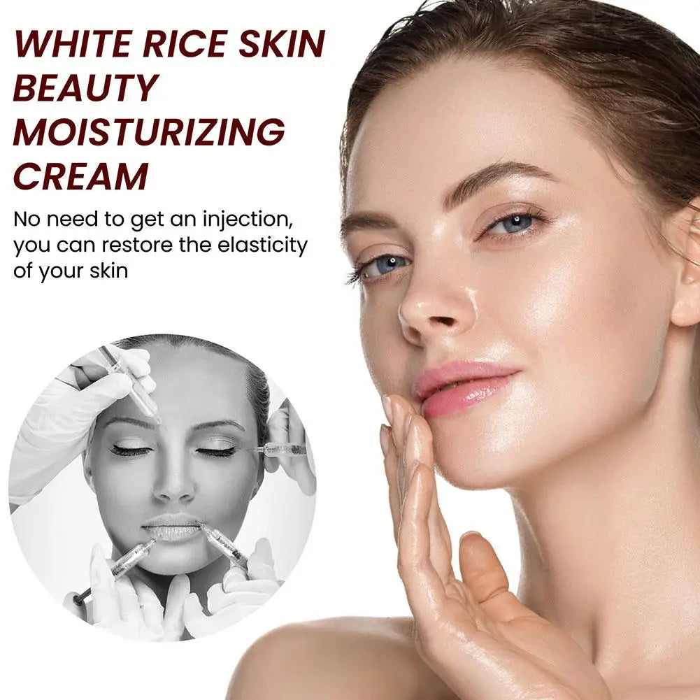Creme Facial Arroz Branco 1/2/3 Unidades | Essência Iluminadora e Hidratante Leve