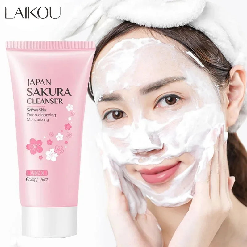 Espuma de Limpeza LAIKOU 50g | Remove Pontos Negros e Controla Oleosidade