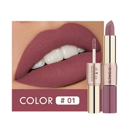 Batom 2 em 1 Matte e Gloss | 12 Cores para Todos os Looks