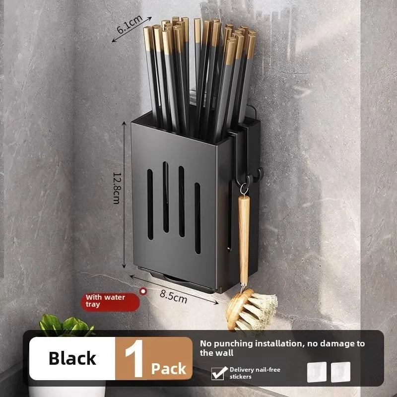 Suporte Utensílios Cozinha – Organizador Parede sem Furos para Colheres e Garfos