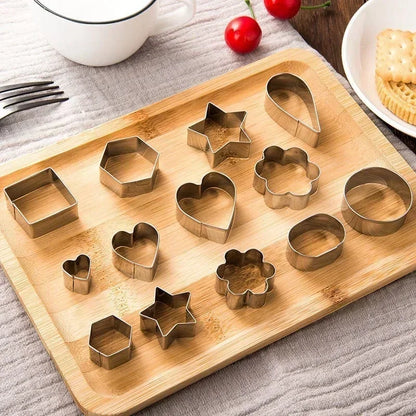 Kit 30 Formas Corte Aço Inox - Biscoitos Bolos