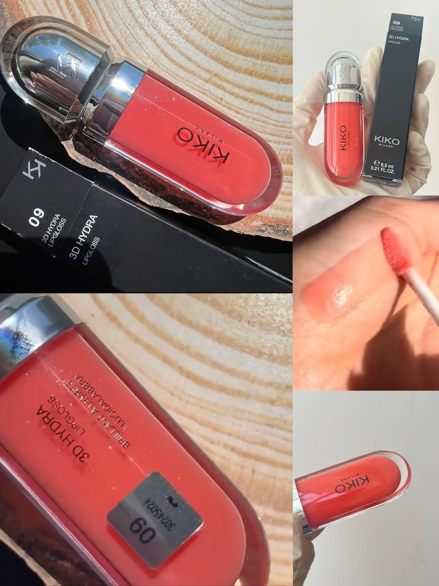 Gloss Labial KIKO 3D Hydra Espelho – Brilho Shimmer Hidratante Perolado Volumizador Não Transfere