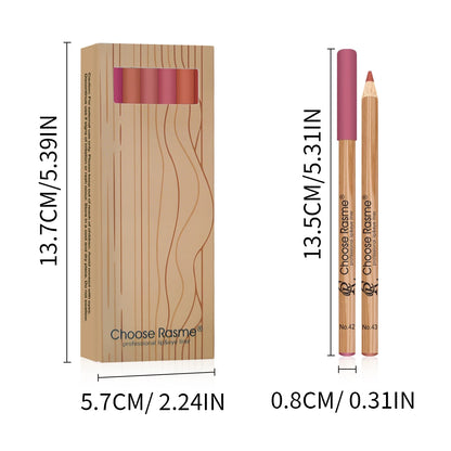 Kit com 12 Lápis de Contorno Labial Matte – Pigmentação Intensa, Fácil de Aplicar, À Prova d’Água e de Longa Duração | Maquiagem Labial Profissional