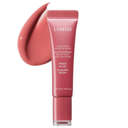 Glaze Craze – Sérum Labial com Polipeptídeos e Cor | Balm Hidratante | Gloss Labial Colorido e Nutritivo | Brilho Original