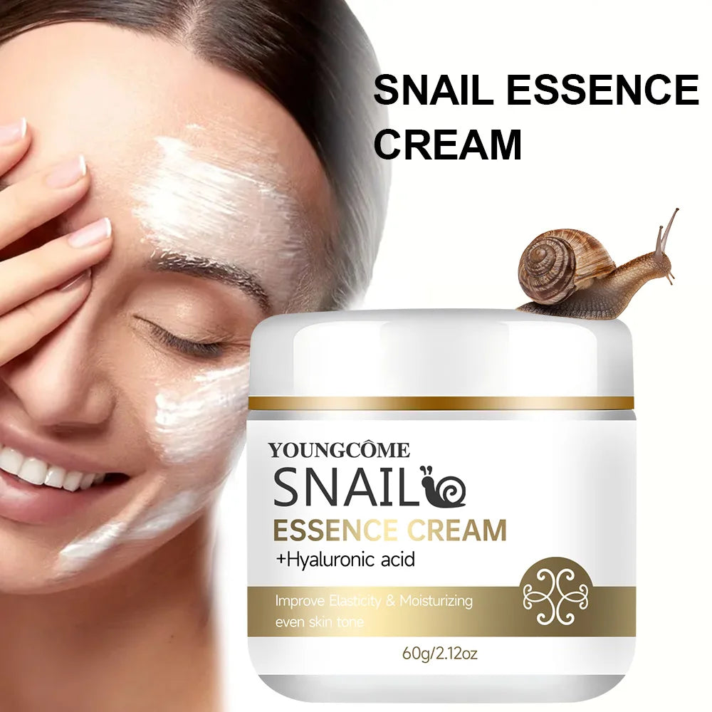 Creme Essência Caracol com Ácido Hialurónico e Retinol | Firmeza, Iluminador e Clareador 30-100g