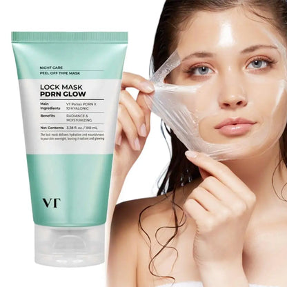 Máscara Facial Coreana VT Iluminadora Peel-Off Sem Enxaguar – Lifting Firmeza Anti-Rugas Anti-Idade Reparação Noturna Hidratante Rejuvenescedor