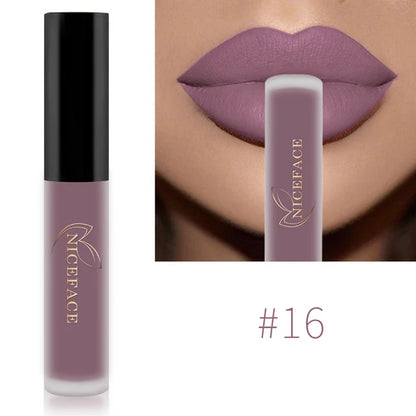 Batom Líquido Matte 34 Cores | À Prova d'Água para Lábios Perfeitos