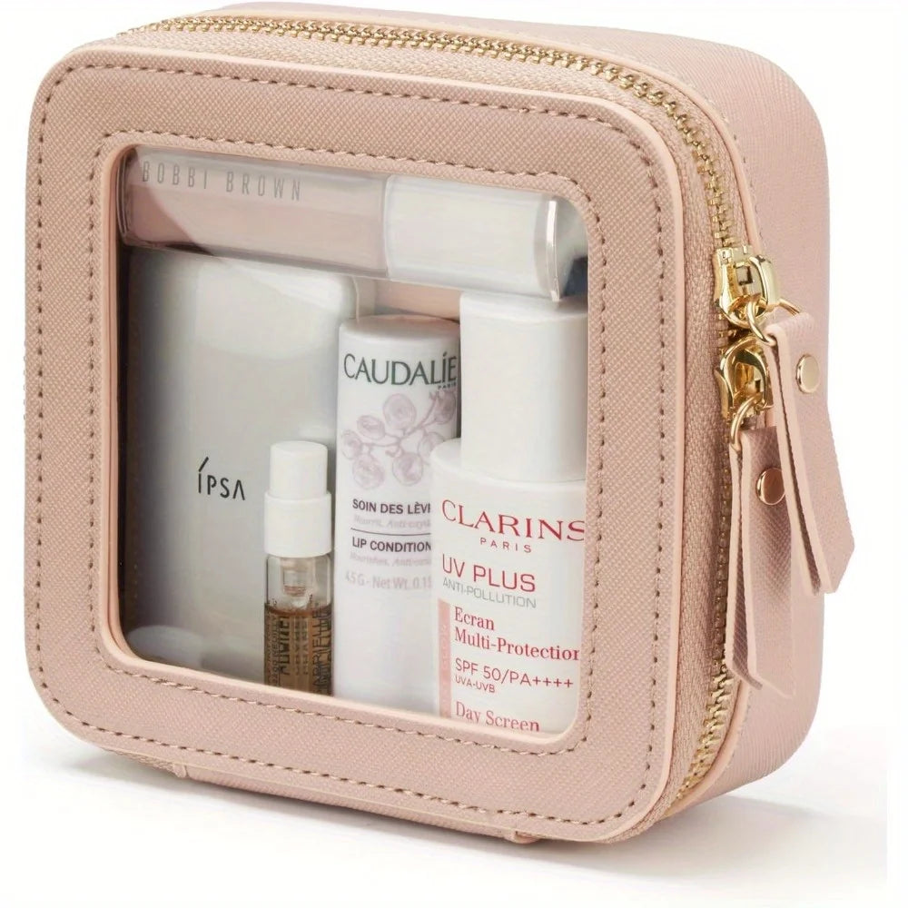 Bolsa Cosmética Mini Transparente | Necessaire de Viagem Impermeável