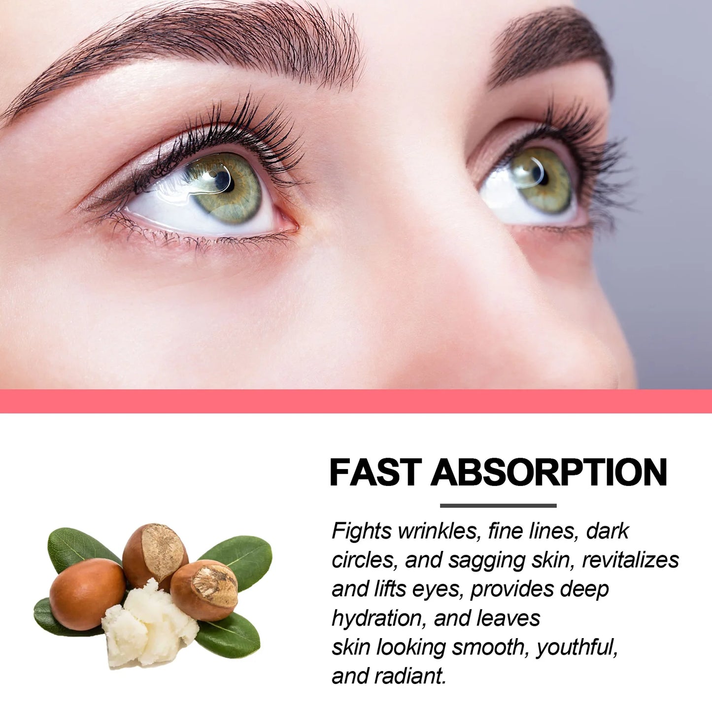 Creme Olhos Retinol Anti-Rugas – Firmeza Lifting Olheiras Bolsas Hidratante Clareador Iluminador