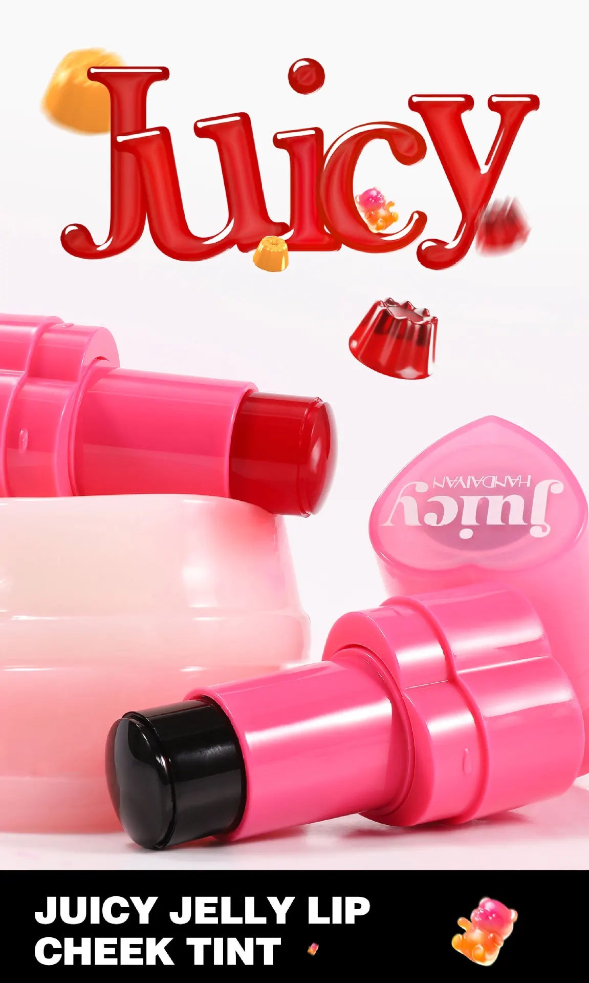Blush Stick 2 em 1 Handaiyan | Tint Jelly para Lábios e Maçãs do Rosto