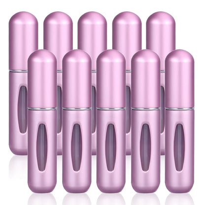 Frasco Perfume Recarga Inferior 5ml Kit 10un – Spray Recarregável Portátil Vazio Cosmético Viagem