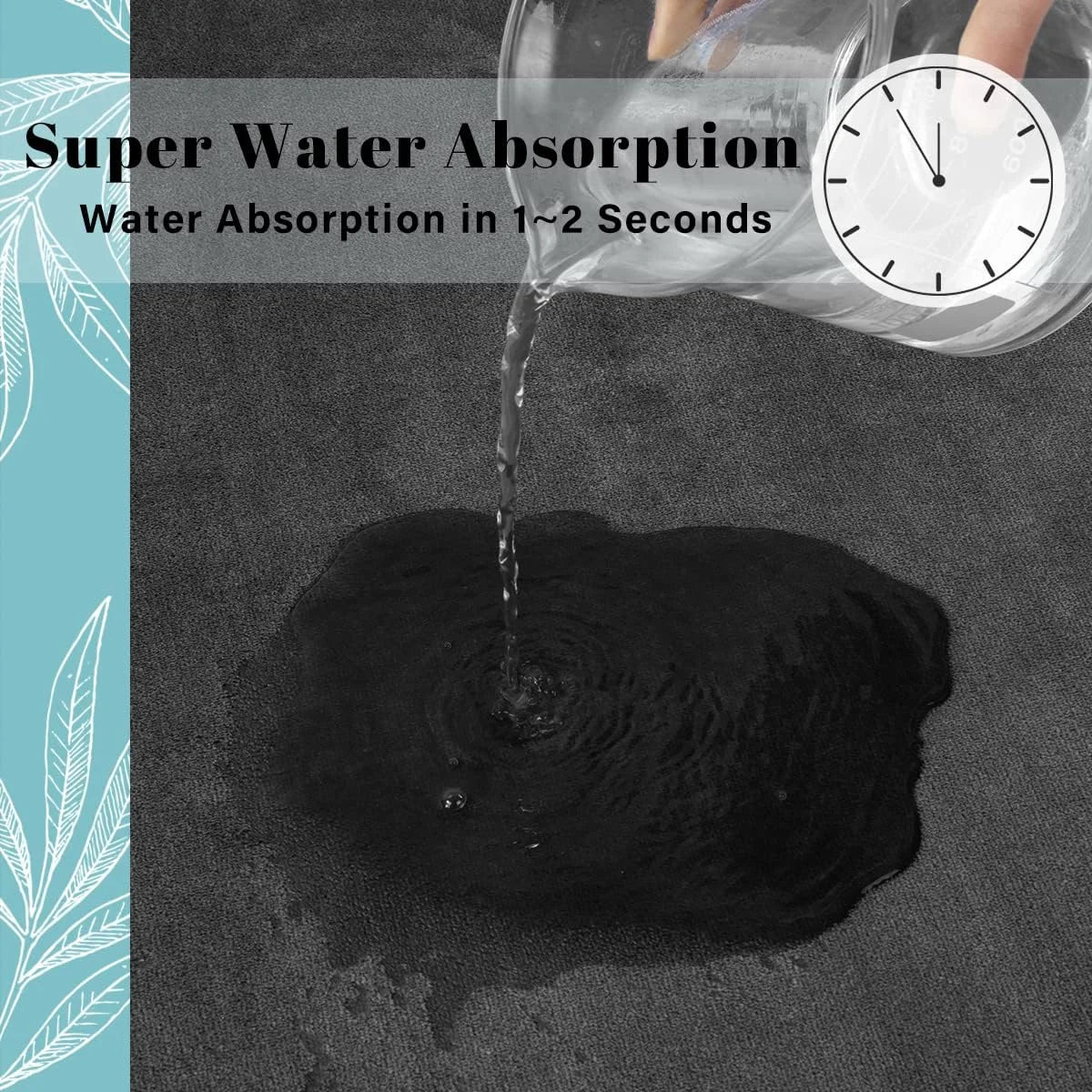 Tapete de Banho Super Absorvente Antiderrapante | Veludo Coral Premium