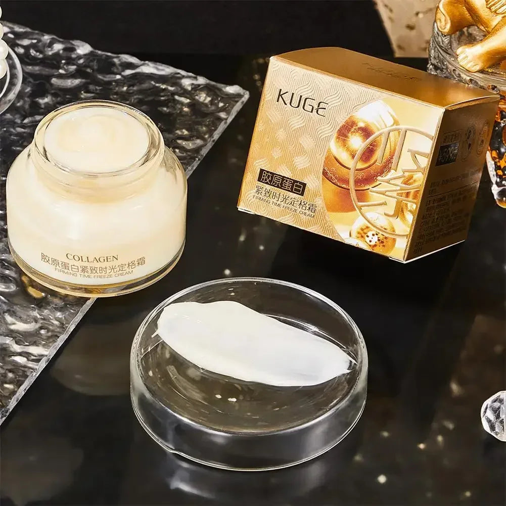Creme Facial Colágeno Lifting Firmeza – Hidratante Iluminador Reduz Rugas Linhas Finas Clareia Pele