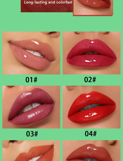 Gloss Labial Impermeável Hidratante Longa Duração - Líquido Não Transfere Embalagem Verde
