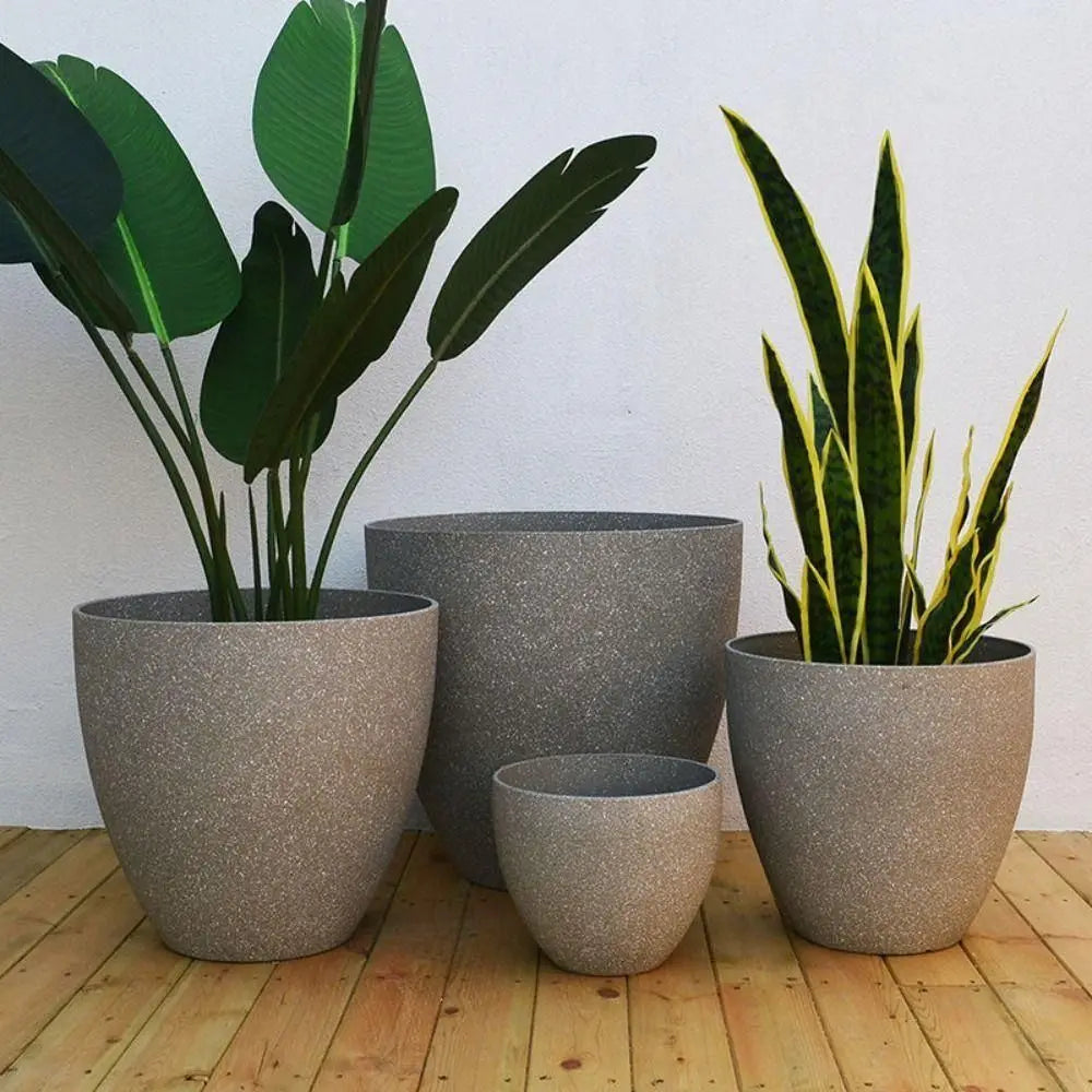 Vaso Bonsai Efeito Pedra Grande Capacidade - Varanda Jardim Decoração Cultivo Plantas
