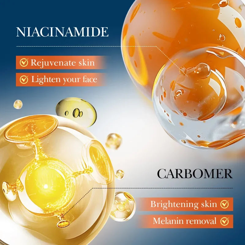 Kit de Cuidados com a Pele com Vitamina C – 5 Peças | Limpeza, Tónico, Essência, Creme e Hidratante | Conjunto Portátil para Viagem