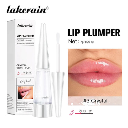 Gloss Volumizador Lábios Lakerain – Hidratação Profunda Nutrição Duradoura Brilho Intenso Acabamento Volumoso Líquido Hidratante