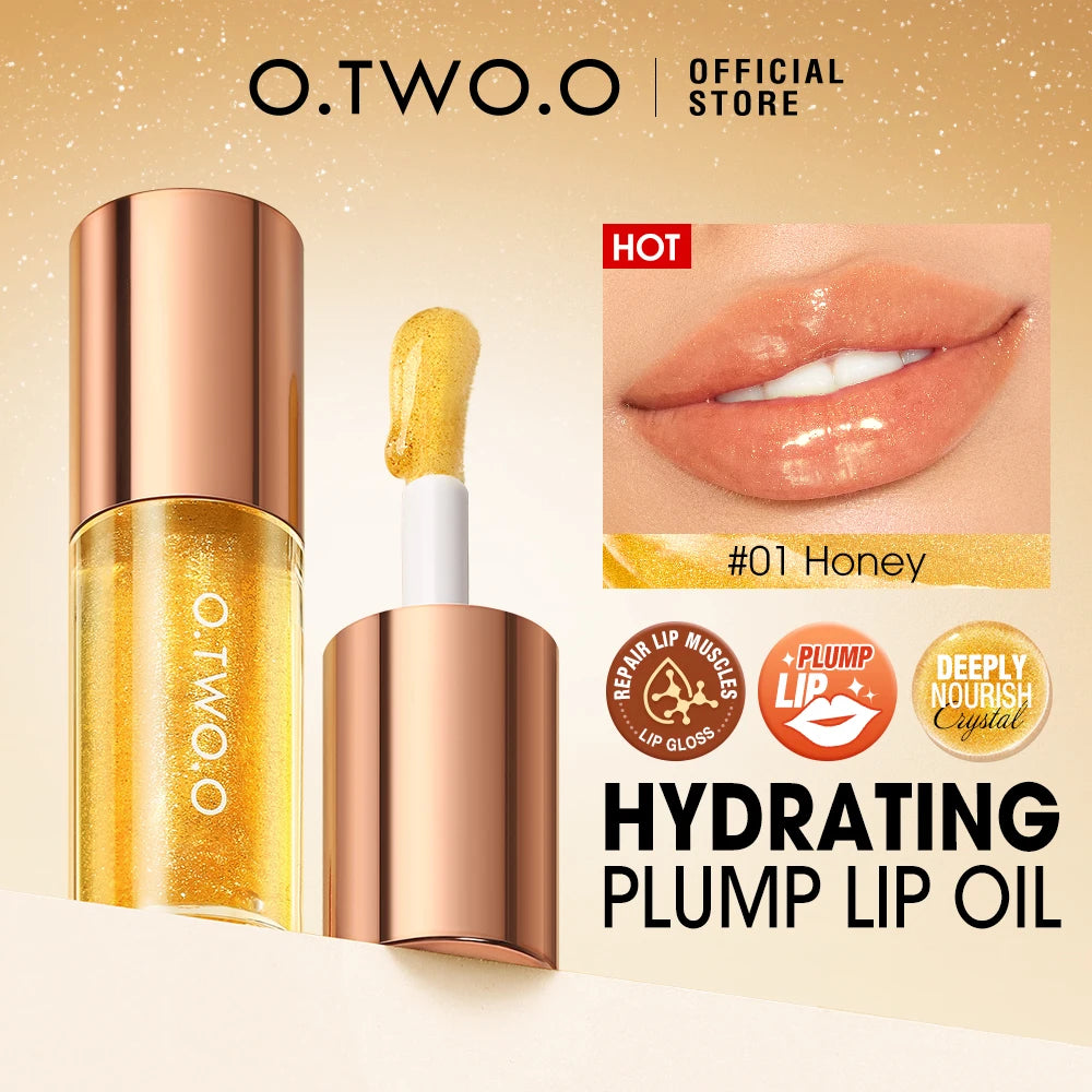 Óleo Labial O.TWO.O Volumizador com Glitter