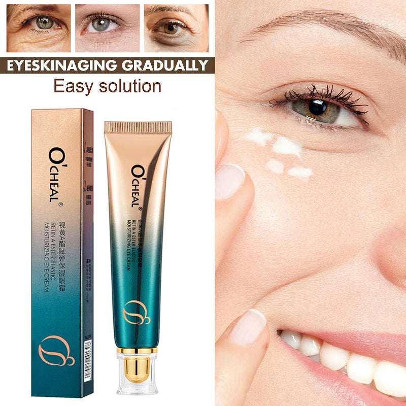 Creme Olhos OCHEAL Hidratante – Linhas Finas Olheiras Sérum Bolsas Inchaço Anti-Idade Firmeza