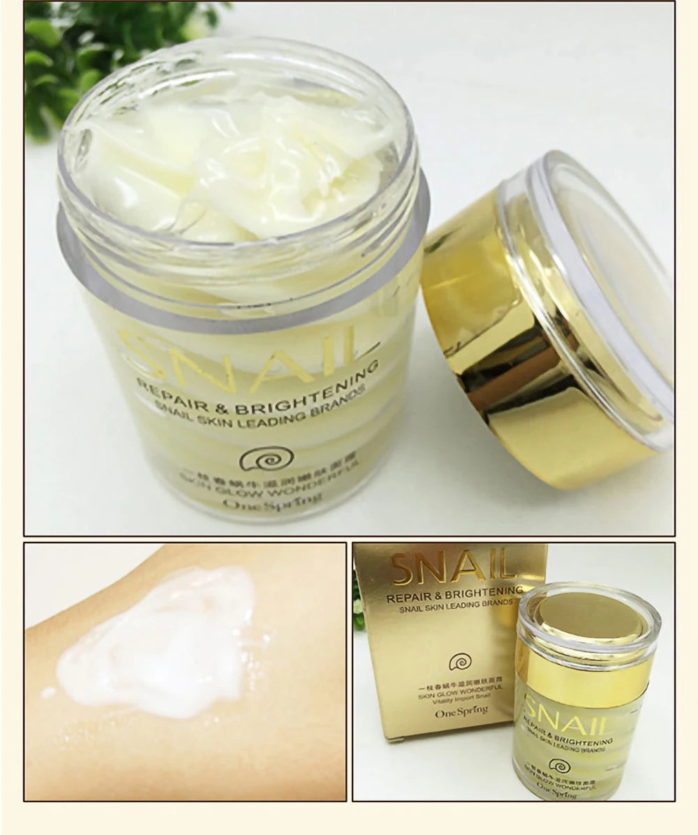 Creme Caracol Colágeno Anti-Idade | Clareia Pele, Reduz Olheiras e Remove Bolsas