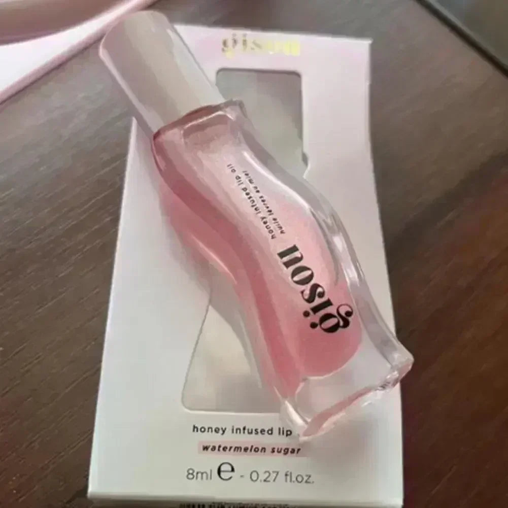 Gisou Lip Balm Óleo Labial Glazed Plum – Hidratação, Volume e Brilho para Lábios Perfeitos
