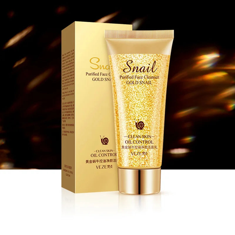 Limpeza Facial Caracol Dourado 100g – Hidratante Nutritivo Controlo Oleosidade Suave Cuidado Pele