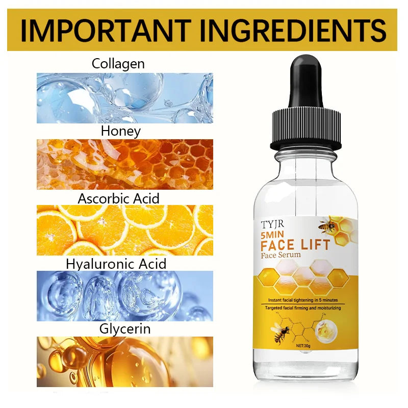 Essência Veneno de Abelha 30ml | Hidratante com Ácido Hialurónico para Pele Firme