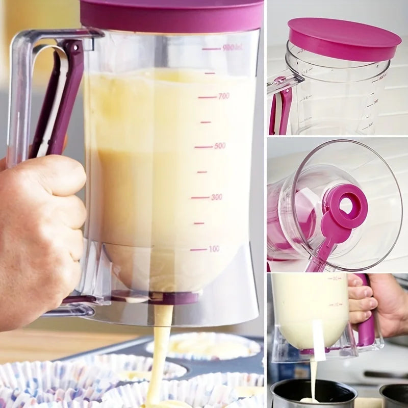 Doseador de Massa Graduado 900ml | Para Panquecas e Bolos