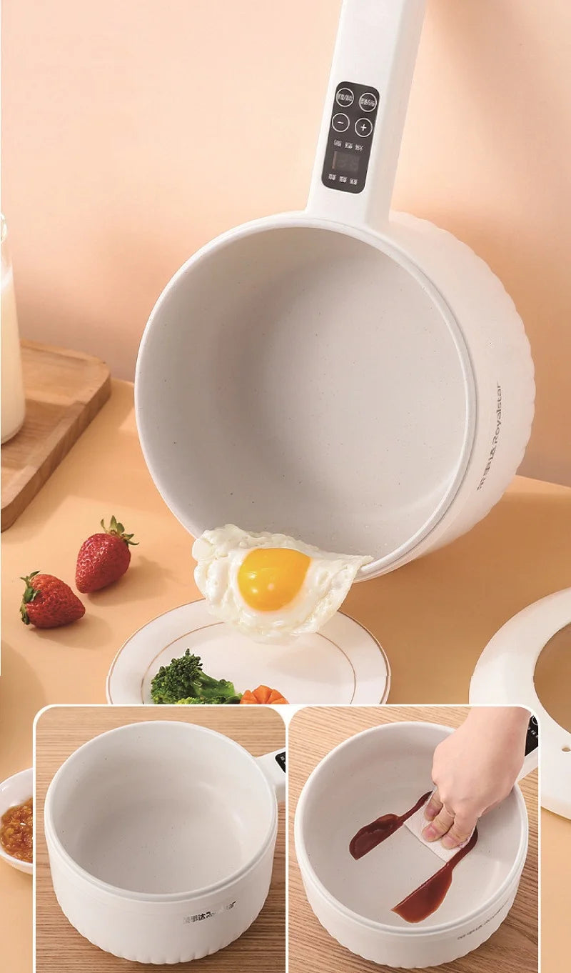 Panela Elétrica Multifunções 2.2L | Antiaderente para Dormítório