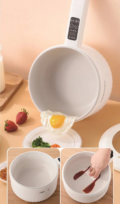 Panela Elétrica Multifunções 2.2L | Antiaderente para Dormítório