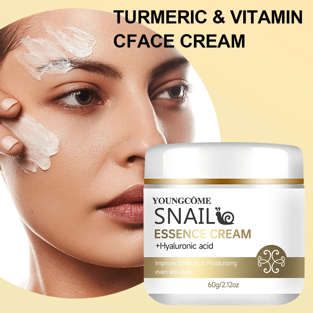 Creme Essência Caracol com Ácido Hialurónico e Retinol | Firmeza, Iluminador e Clareador 30-100g