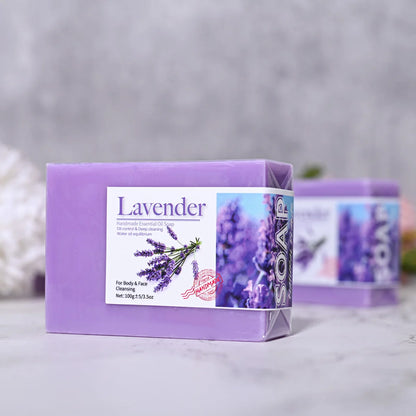 Sabonete Artesanal Lavanda 100g – Óleo Essencial Planta Vitamina C Limpeza Facial Cúrcuma Tom Uniforme Pele
