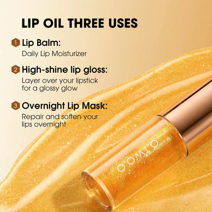 Óleo Labial O.TWO.O Volumizador com Glitter