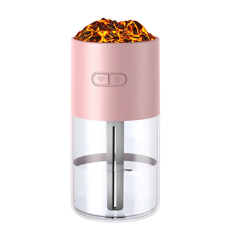 Difusor Aromas 150ml Efeito Chama - Humidificador Ultrassónico Comando Distância Desligamento Automático