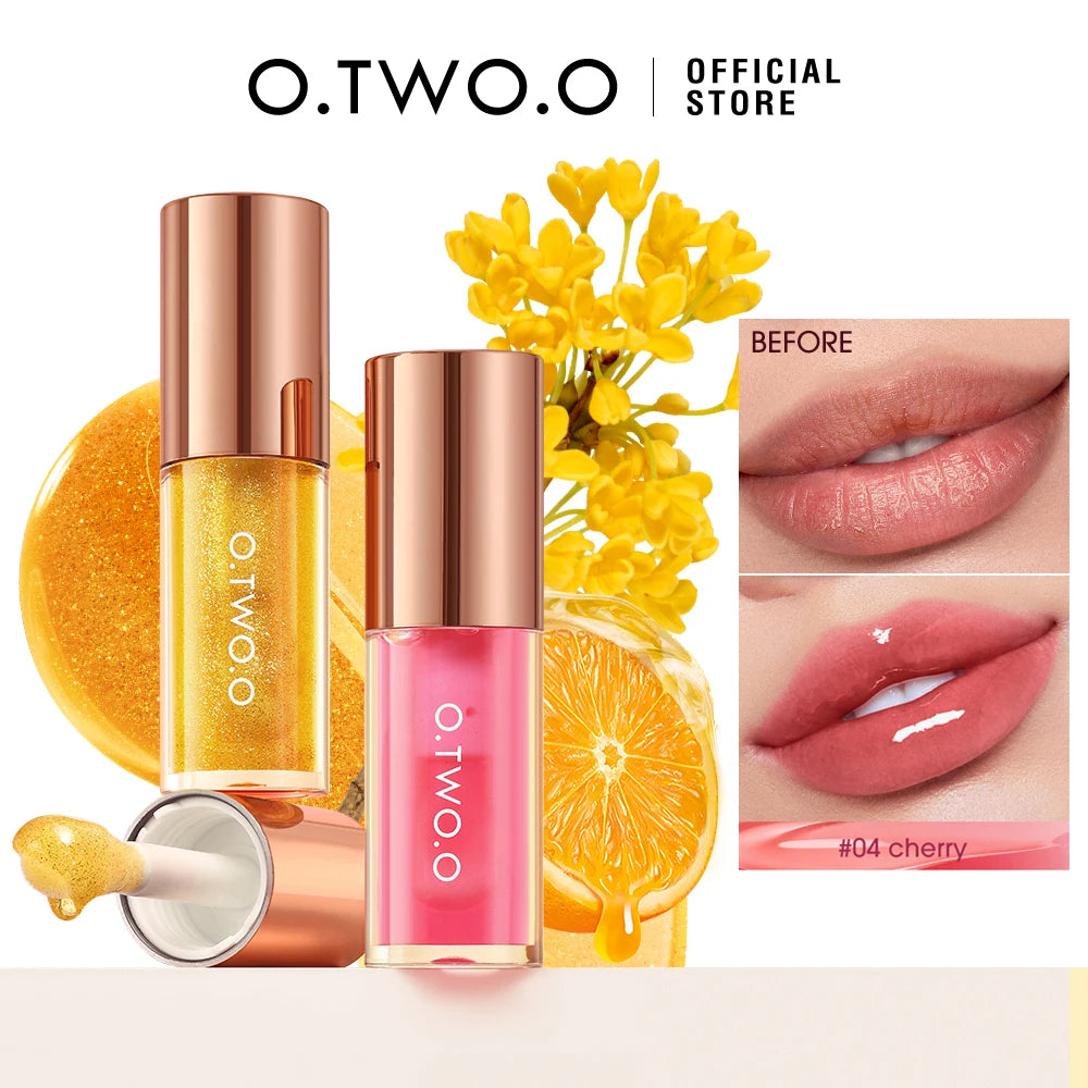 Óleo Labial O.TWO.O Volumizador com Glitter