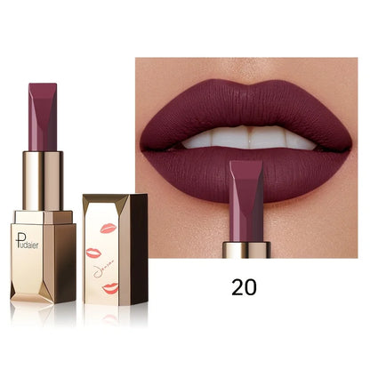 Batom Matte Aveludado 3.5g | Impermeável e Sedoso para Uso Diário