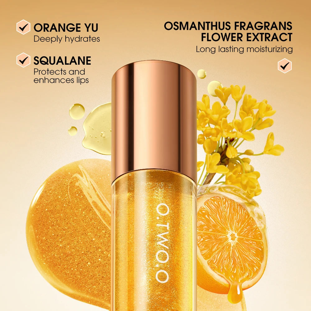 Óleo Labial O.TWO.O Volumizador com Glitter