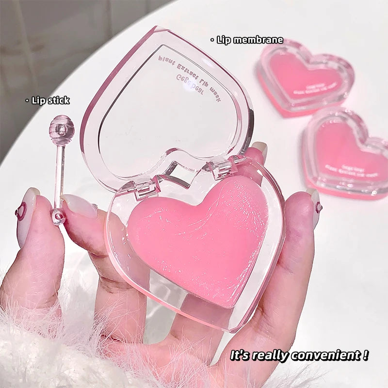 Set Bálsamos Labiais Gege Bear Extrato Plantas – Hidratante Gloss Incolor Nutritivo