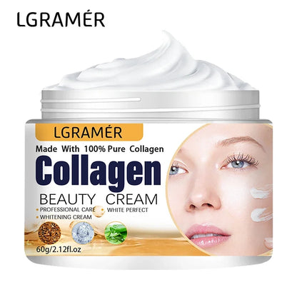 Creme Anti-Rugas Facial e Olhos | Lifting Colágeno Coreano Nutritivo e Reparador