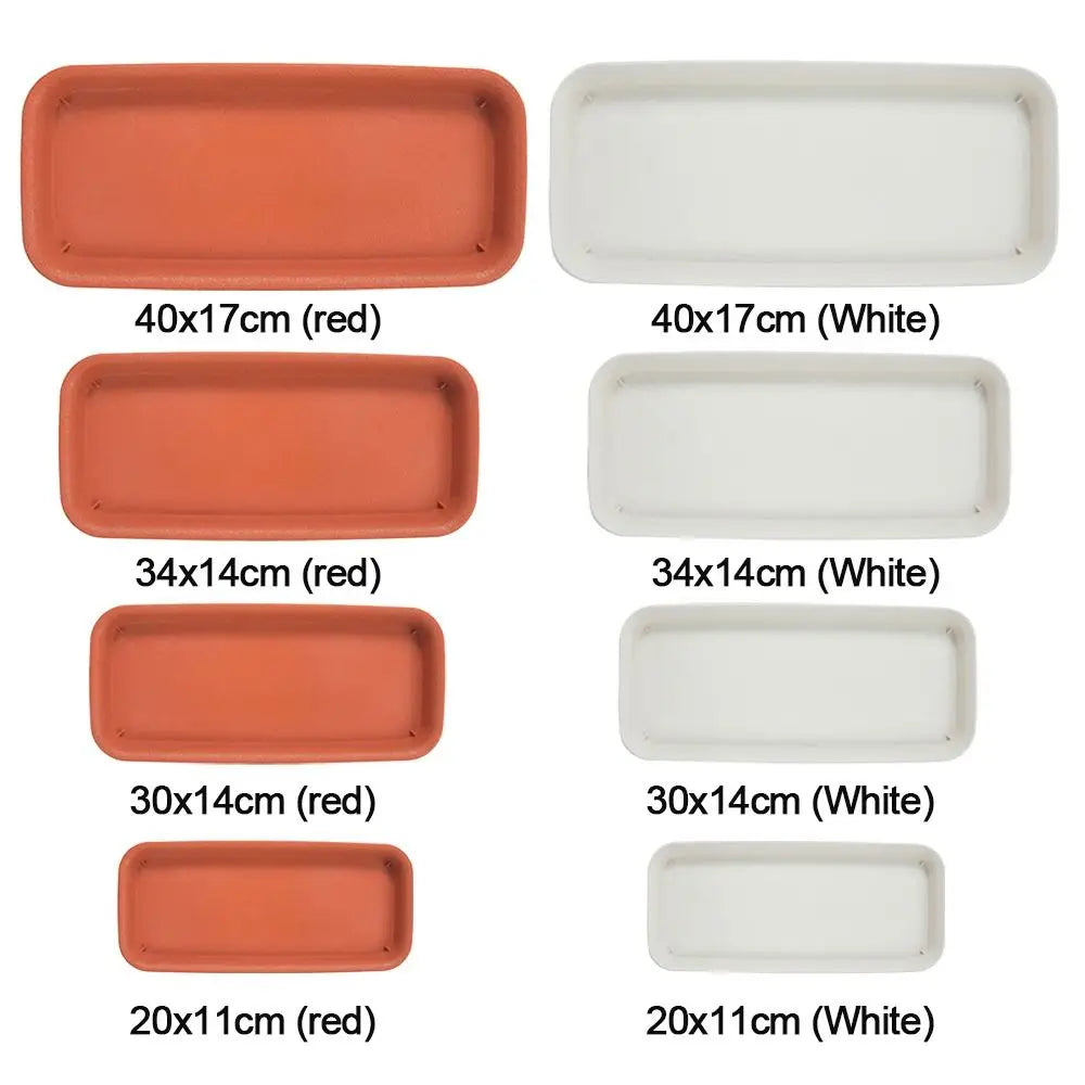 Bandeja Coletora para Vasos | Retangular em Plástico para Interior e Exterior