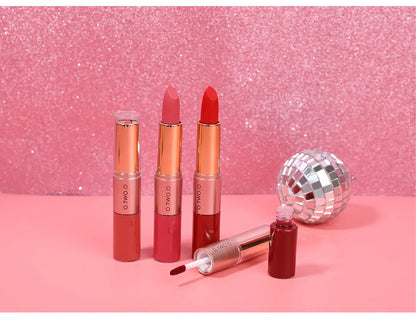 Batom 2 em 1 Matte e Gloss | 12 Cores para Todos os Looks