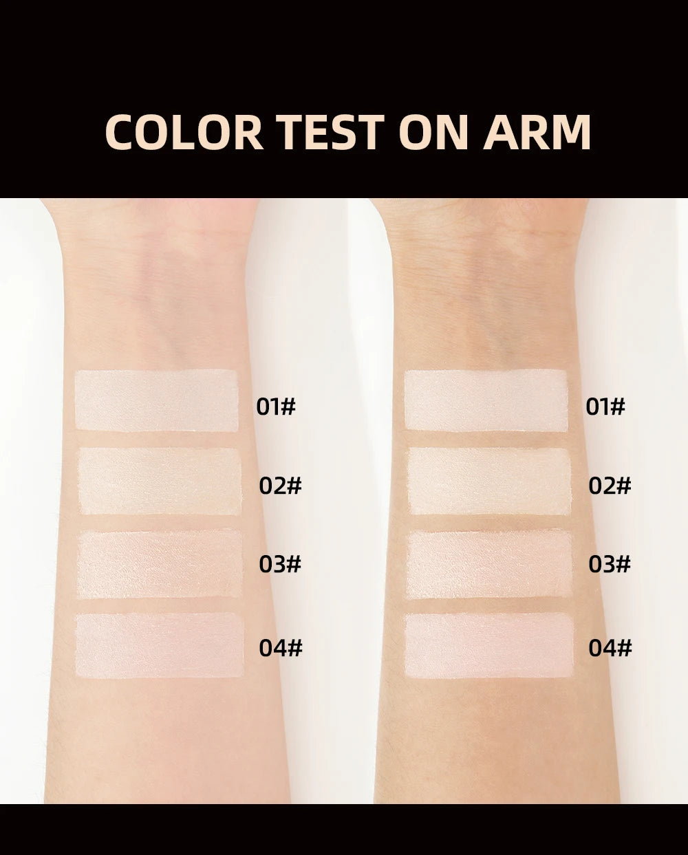 Pó Solto QIBEST 4 Cores 6g - Matte Acabamento Aveludado Controlo Oleosidade Impermeável Longa Duração