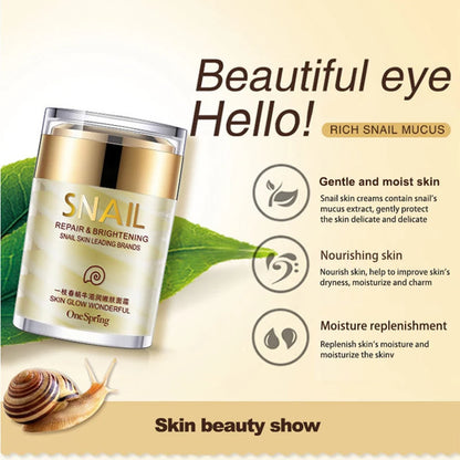 Creme Caracol Colágeno Anti-Idade | Clareia Pele, Reduz Olheiras e Remove Bolsas
