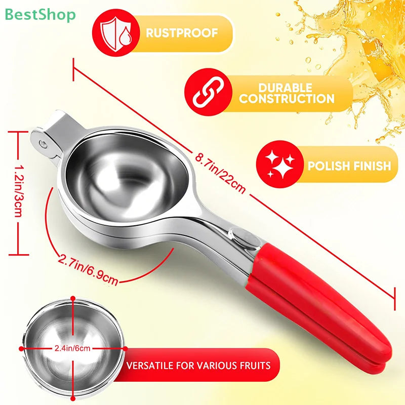 Espremedor de Limão Manual em Aço Inoxidável | Prático e Resistente