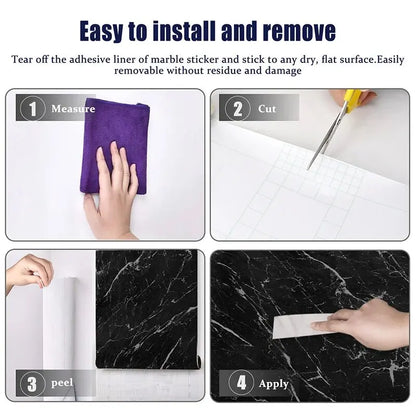 Papel de Parede Autocolante Impermeável | Estilo Moderno para Cozinha e Sala