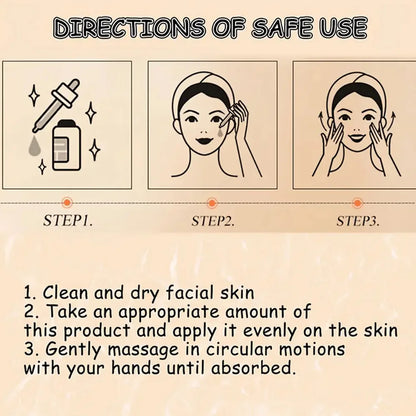 Sérum Facial Vitamina C Remove Rugas – Lifting Firmeza Suaviza Linhas Finas Anti-Idade Essência Branqueamento Ilumina Pele