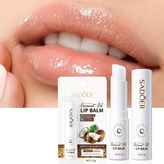 Bálsamo Labial de Coco | Hidratação Duradoura para Homem e Mulher