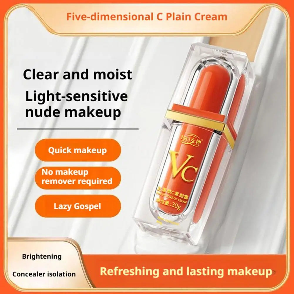 Creme Facial Vitamina C Natural – Hidratante Corretor Iluminador Reduz Poros Rugas Manchas