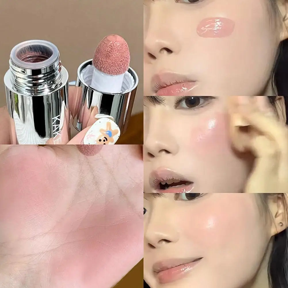 Blush Cremoso Facial 4 Cores | Mate Aveludado Impermeável e Natural