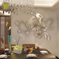 Autocolantes Espelho Floral 3D | Decoração de Parede Moderna e Elegante